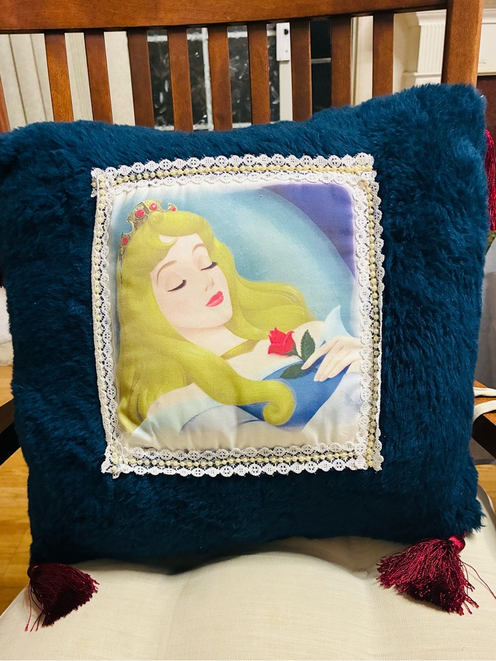 Disney Sleeping Beauty Decorative Handmade Pillow